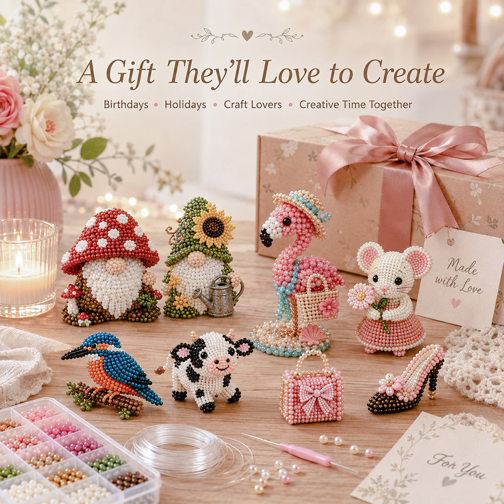 3d beaded mini-diy craft kits gift