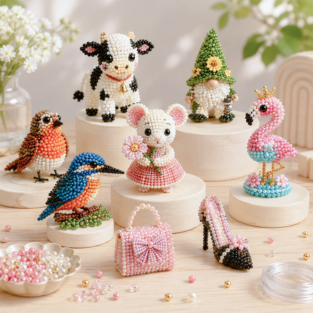 3d beaded mini diy craft kits
