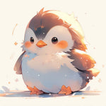 Adorable baby penguin cross stitch kit for beginners