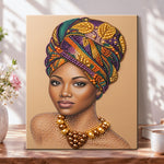 African beauty portrait pearl diamond painting kit for beginners