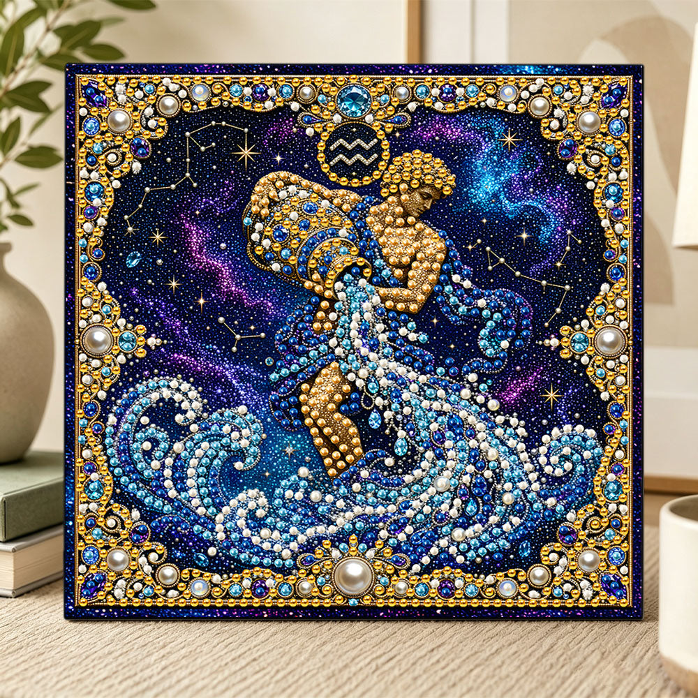 Aquarius pearl diamond painting kit for beginners