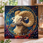 Aries zodiac ram pearl diamond painting kit for beginners
