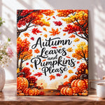 Autumn harvest vibes pearl diamond painting kit for beginners