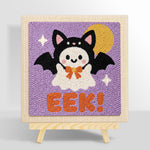 Bat costume ghost punch needle kit for beginners
