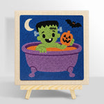 Bath time frankenstein punch needle kit for beginners