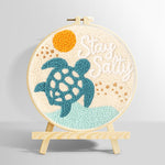 Beach turtle punch needle kit for beginners