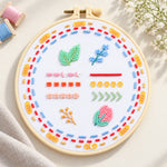 Bead Embroidery Kit – 3-Piece Floral Practice Set practice sampler hoop