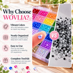 Bedazzling Kit with organized colors and easy-to-use tools