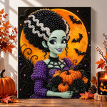 Bride of frankenstein pearl diamond painting kit for beginners