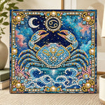 Cancer crab pearl diamond painting kit for beginners