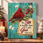 Cardinal with bible verse pearl diamond painting kit for beginners