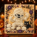 Cartoon mummy pearl diamond painting kit for beginners