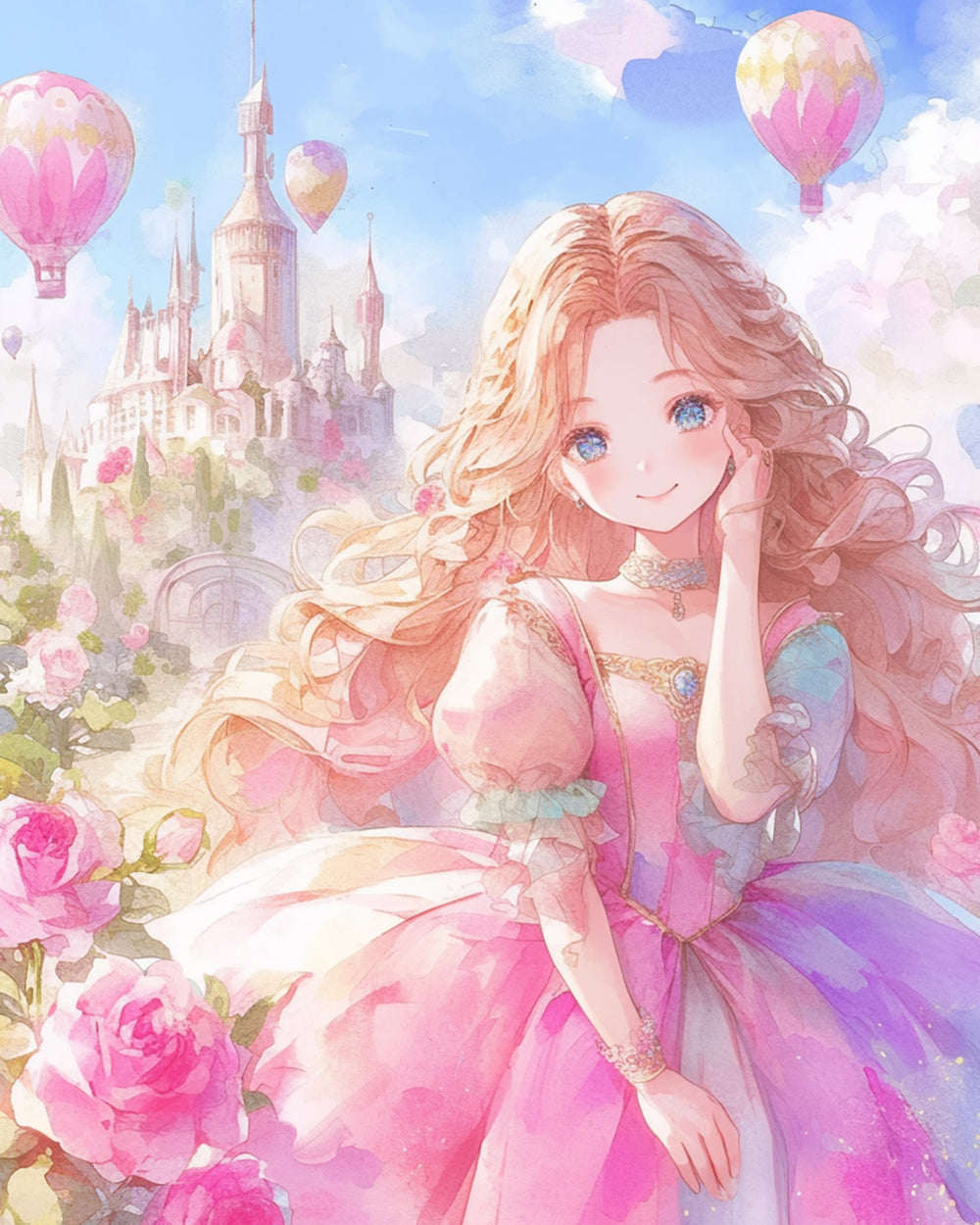 Castle princess cross stitch kit for beginners