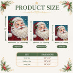 Christmas pearl diamond painting size guide with multiple rectangular size options