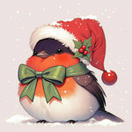 Christmas robin bird cross stitch kit for beginners 