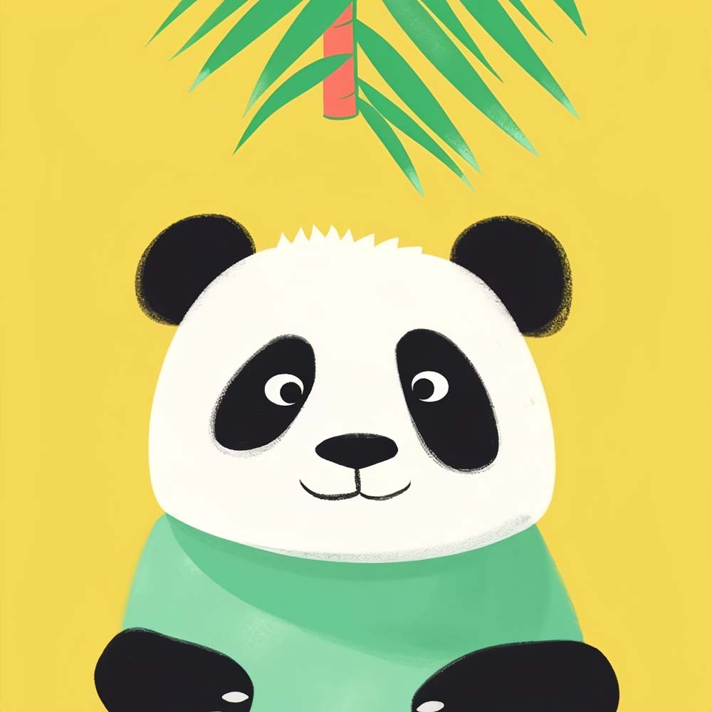 Chubby little panda cross stitch kit for beginners