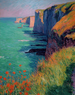 Cliff poppy seaside cross stitch kit for beginners