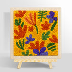 Colorful abstract petals punch needle kit for beginners