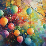 Colorful balloon artwork cross stitch kit for beginners