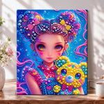 Colorful beaded doll pearl diamond painting kit for beginners