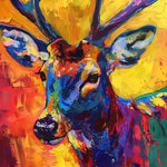 Colorful deer cross stitch kit for beginners