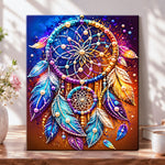 Colorful pearl dreamcatcher pearl diamond painting kit for beginners