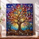 Colorful pearl tree of life pearl diamond painting kit for beginners