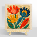 Colorful tulips punch needle kit for beginners