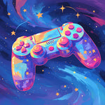 Cosmic game controller cross stitch kit for beginners