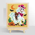 Cowboy ghost horse punch needle kit for beginners