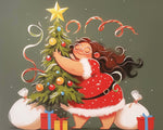 Cozy christmas hug cross stitch kit for beginners