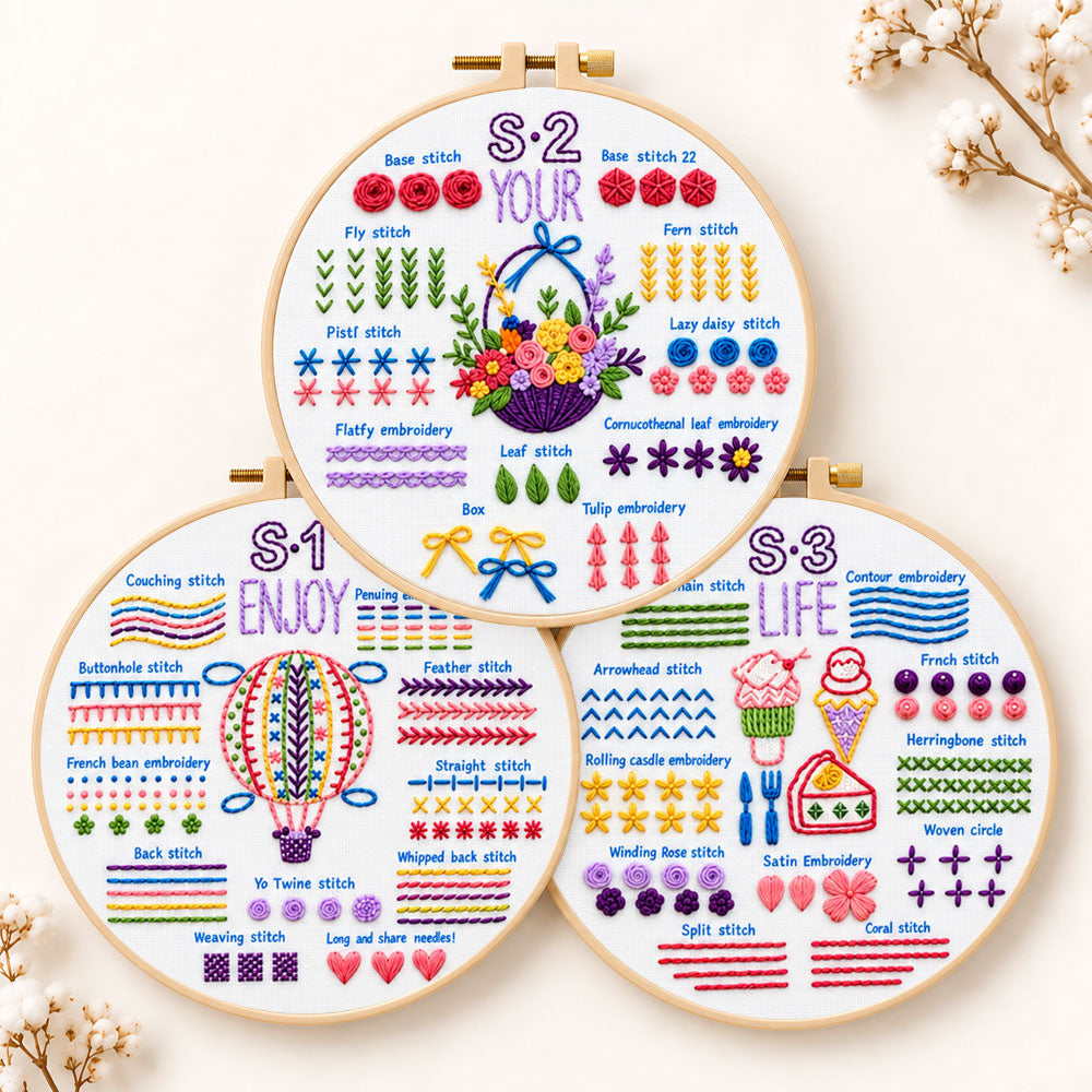 Cozy diy stitch project embroidery kit