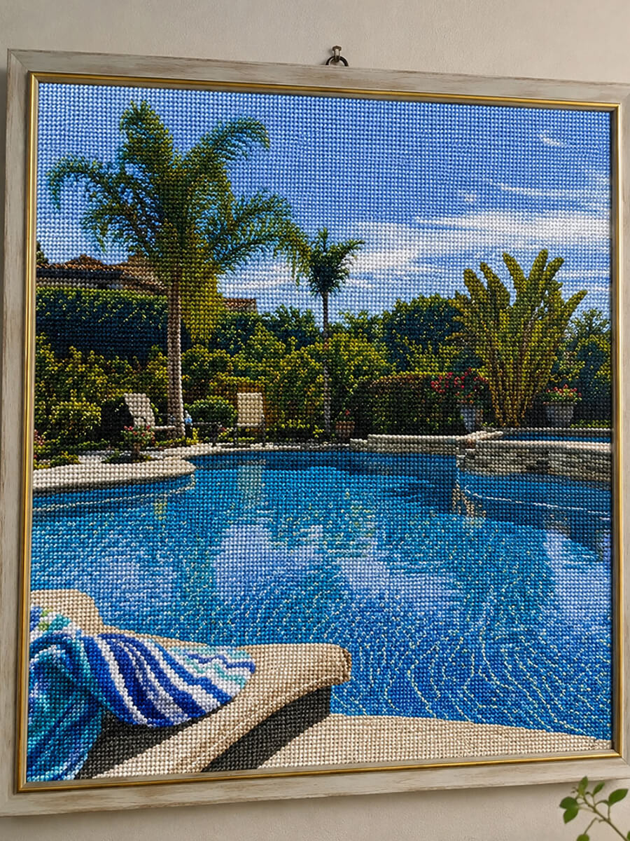 Custom Cross Stitch Kit Customer Photo