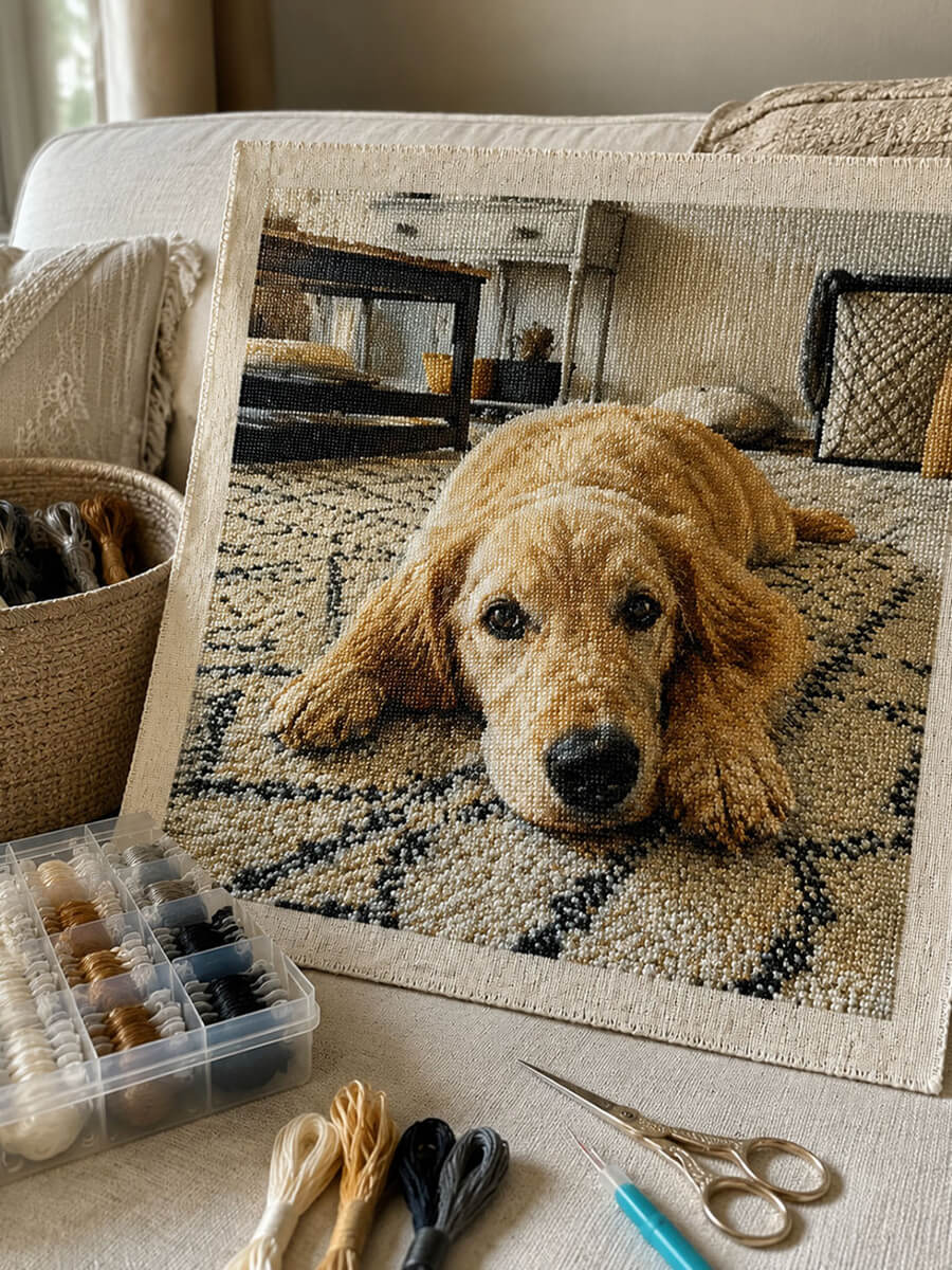 Custom Cross Stitch Kit Customer Photo