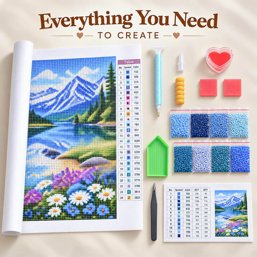 Custom Diamond Painting Kit Accessories Display