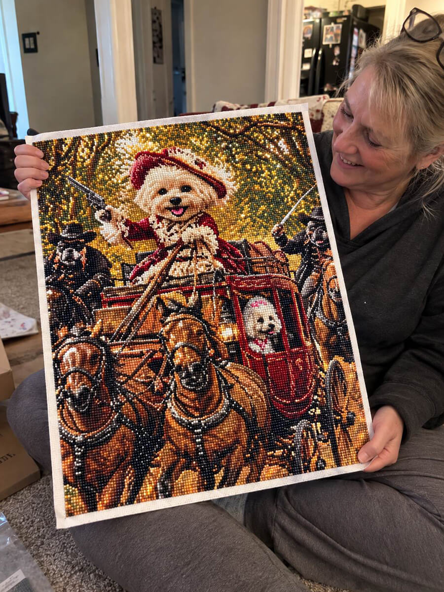 Custom Diamond Painting Kit Customer Photo