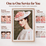 One to one photo enhancement service for a clearer custom diamond painting result
