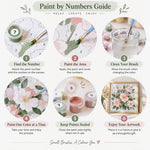Step-by-step custom paint by numbers guide from matching colors to finishing the artwork