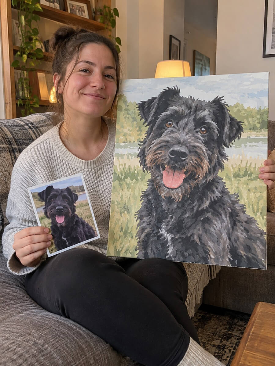 Custom Paint by Numbers Kit Customer Photo