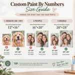 Size guide for choosing the right custom paint by numbers canvas size