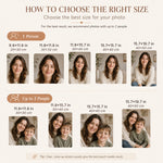 Custom punch needle kit size guide for choosing the best canvas size for one person, two people or pets