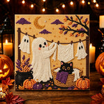 Cute ghost hanging laundry pearl diamond painting kit for beginners