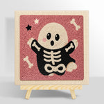 Cute skeleton ghost punch needle kit for beginners
