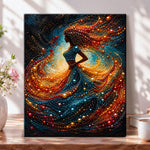 Dancing pearl lady pearl diamond painting kit for beginners