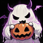 Devil ghost pumpkin cross stitch kit for beginners