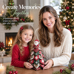 Mother and daughter making memories together with a DIY Quilted Christmas Tree Kit