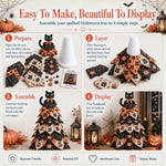 How to assemble a DIY quilted Halloween tree kit in 4 simple steps