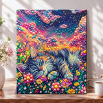 Dreamy floral slumber pearl diamond painting kit for beginners