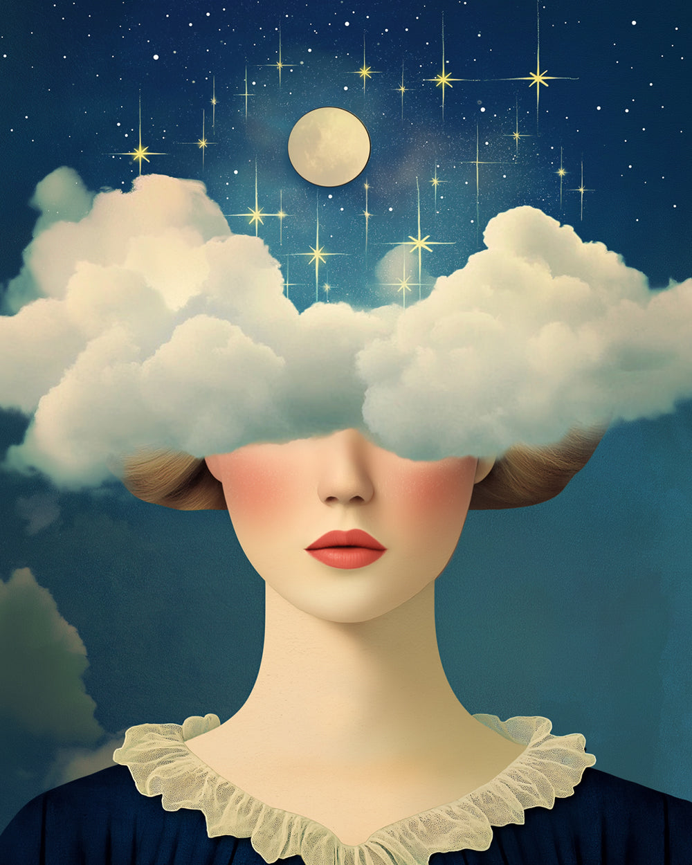Dreamy skies cross stitch kit for beginners