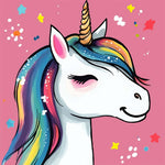 Dreamy star unicorn cross stitch kit for beginners